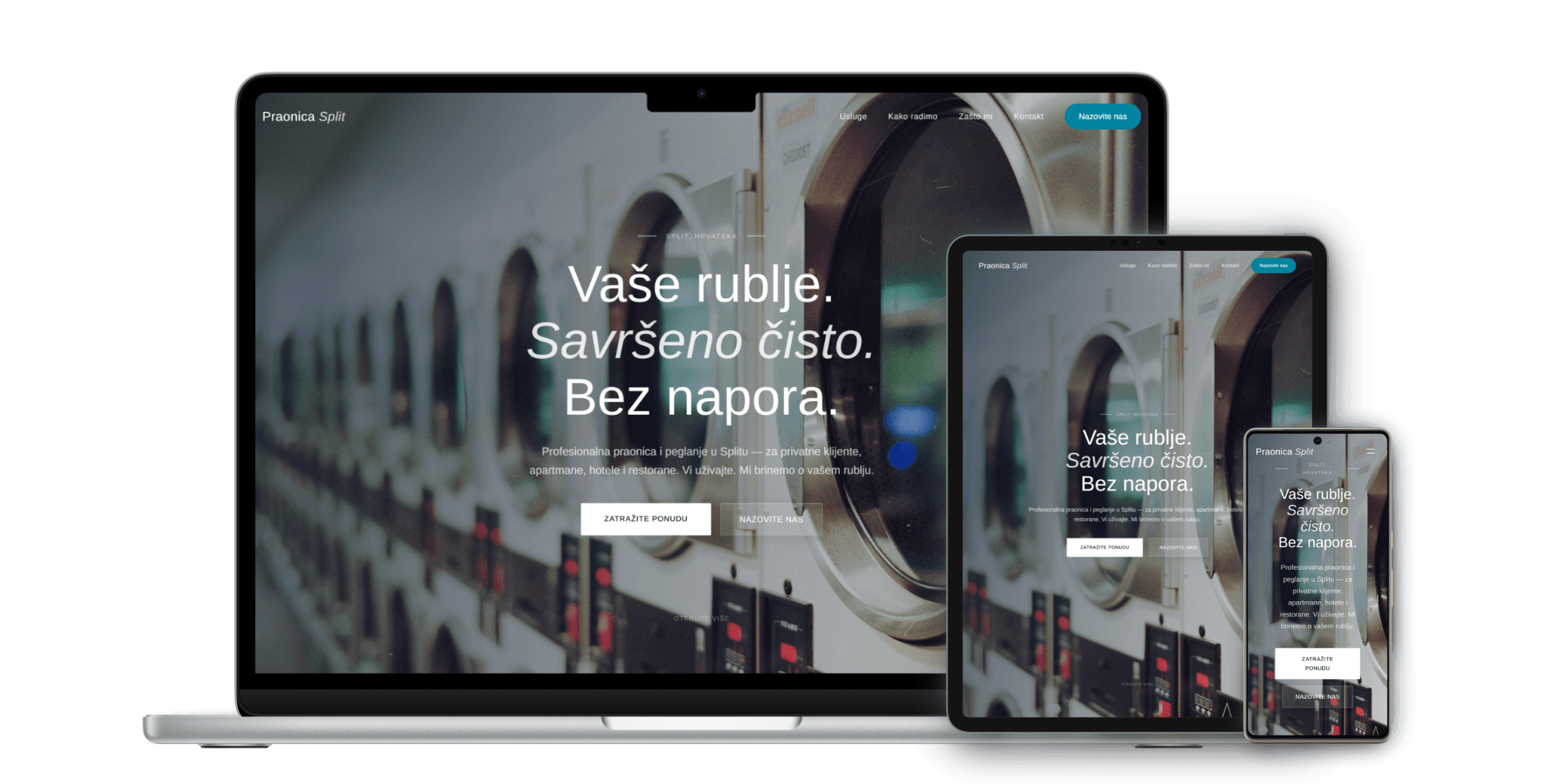 Praonica Split — Pranje i peglanje rublja